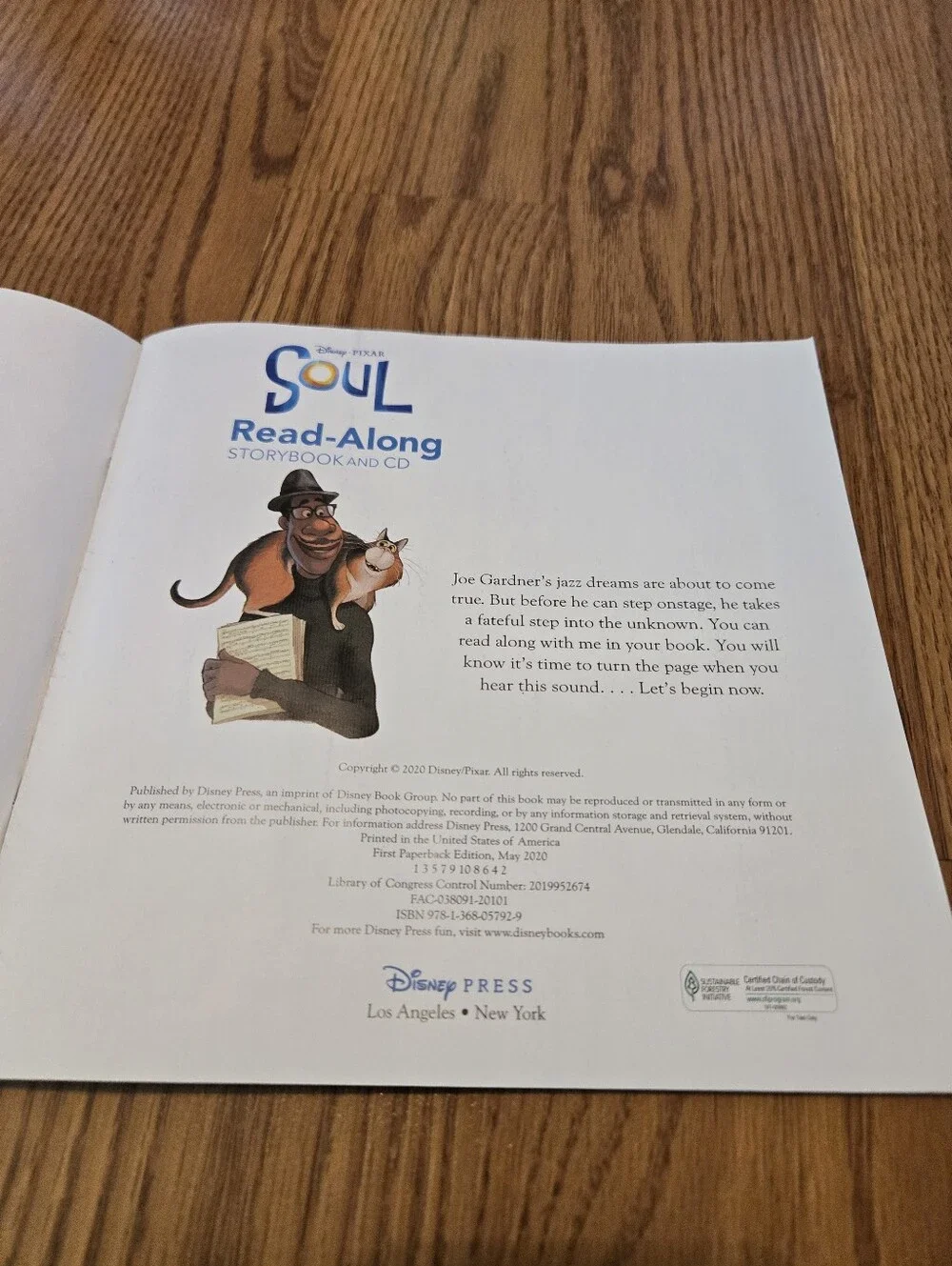 Soul Readalong Storybook and CD by Disney Books Paperback Colorful Book 2020 New